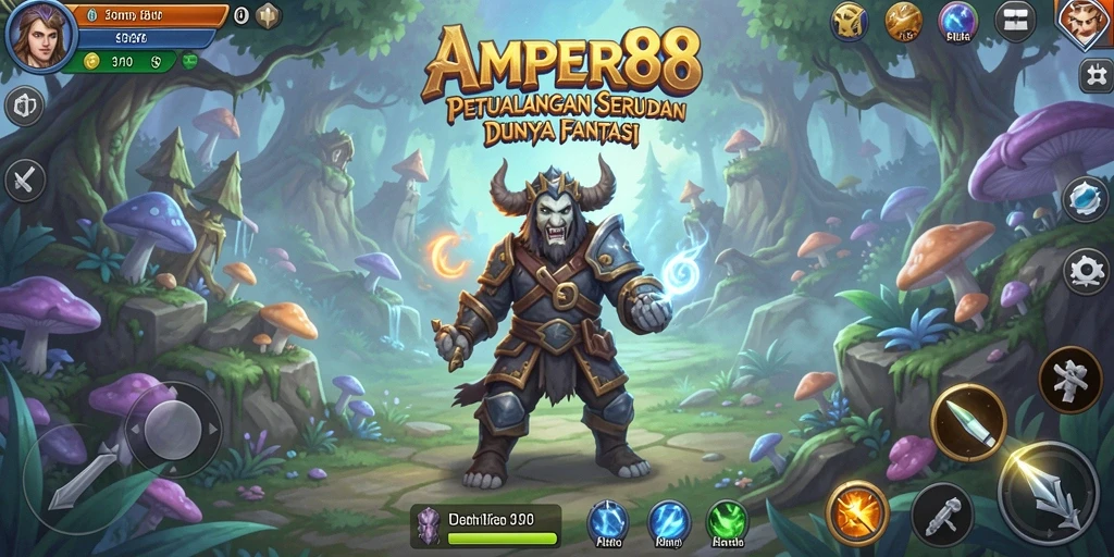 Tampilan gameplay menakjubkan dari AMPER88 yang menunjukkan momen petualangan seru.