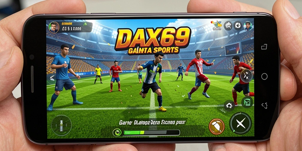 Tampilan gameplay menarik dari DAX69 yang menampilkan aksi olahraga seru.