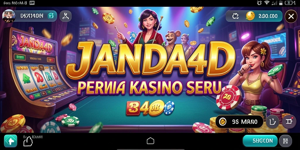 Tampilan utama <strong>JANDA4D</strong> menunjukkan berbagai permainan Kasino yang bisa dimainkan.