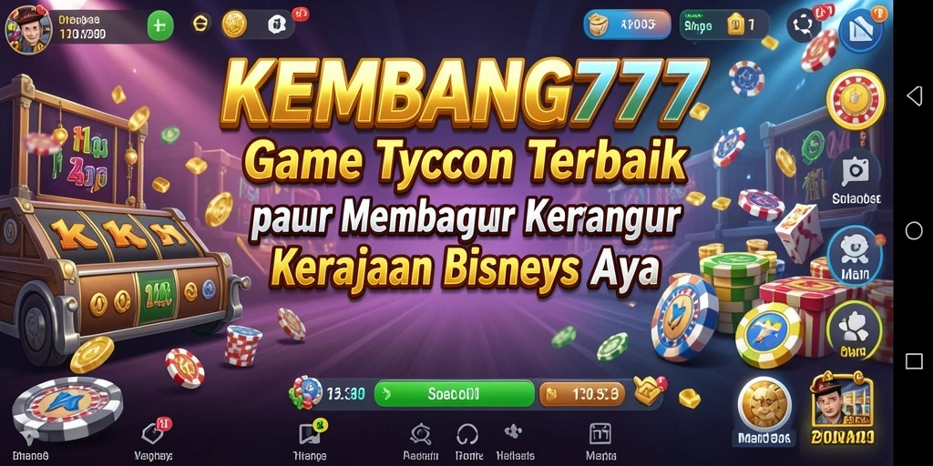 Tampilan gameplay seru KEMBANG777 dengan berbagai aktifitas bisnis.