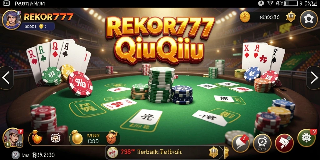 Tampilan gameplay QiuQiu yang seru di REKOR777.