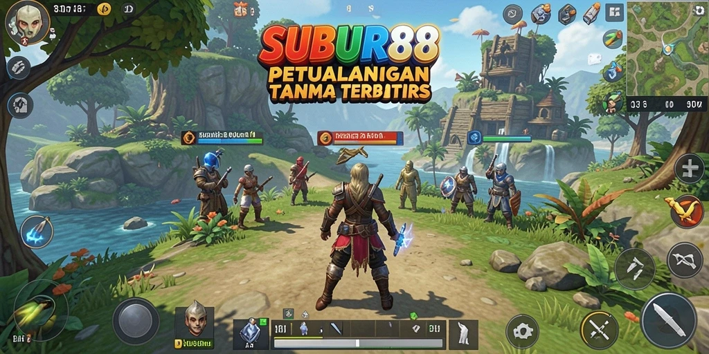 Screenshot SUBUR88 menampilkan petualangan seru di dunia terbuka.