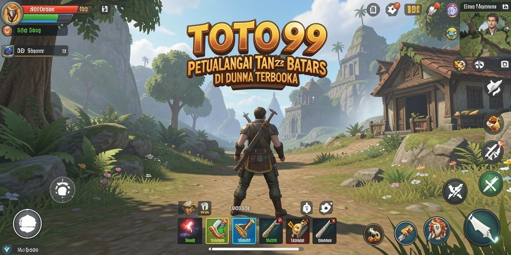 Tangkapan layar gameplay TOTO99 menampilkan petualangan seru di dunia terbuka.
